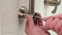 How to install a Moen hand shower slide bar.