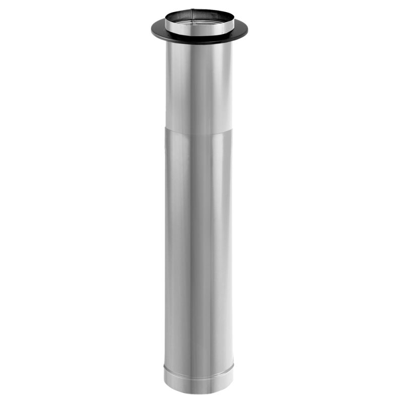 DuraVent 6DBK-TLSS Stainless Steel 6" Inner Diameter - DuraBlack Stove 6 Stainless Steel Single Wall Stove Pipe