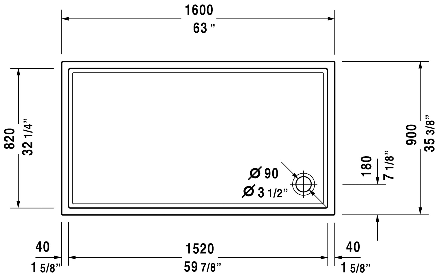 Duravit 720131000000090 Starck 63