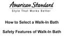 American Standard Walk In Tub Safety Features