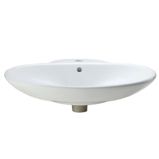Decolav 1411 Cwh White 24 3 4 Vessel Bathroom Sink With