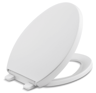 Kohler K-4008-0 Reveal Elongated Closed-Front Toilet Seat w/ Grip Tight Bumpers 