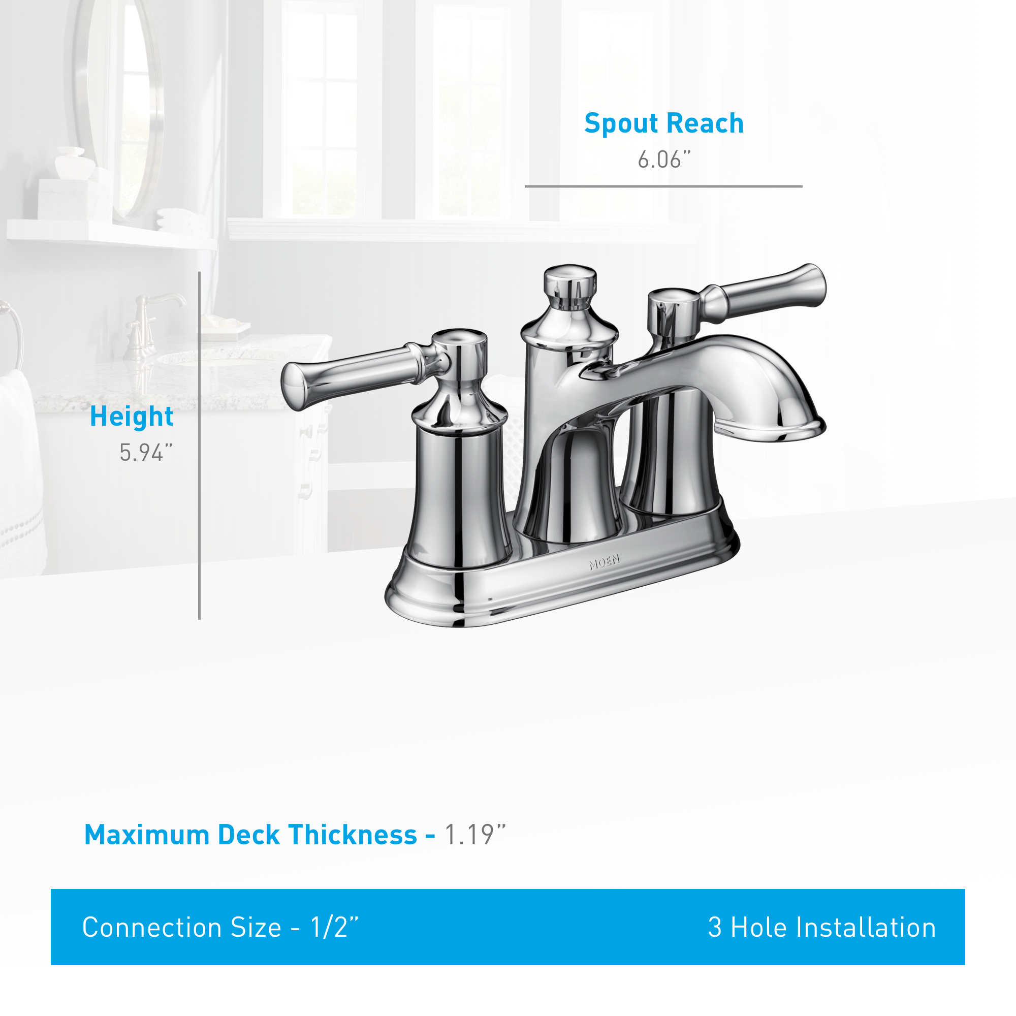 Moen 6802orb Oil Rubbed Bronze Dartmoor Double Handle Centerset Bathroom Faucet Pop Up Drain