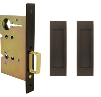 Polished Nickel Unison Hardware INOX PD84-234-14 Mortise Pocket Door Lock Entry with Deadbolt and Edge Pull