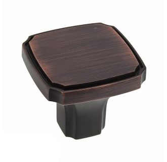 1 3/8x1 3/8,Brushed Oil-Rubbed Bronze Richelieu Hardware BP77035BORB Transitional Metal Knob 